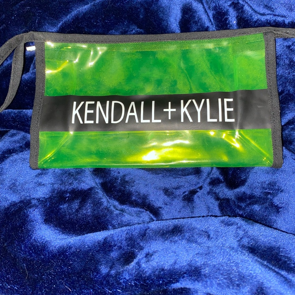 Kendall & Kylie Neon Green Transparent Pouch